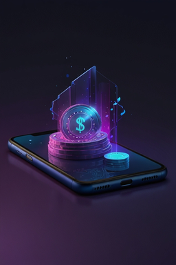 Smartphone com app de casino